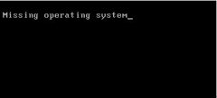 uװϵͳʾmissing operating system